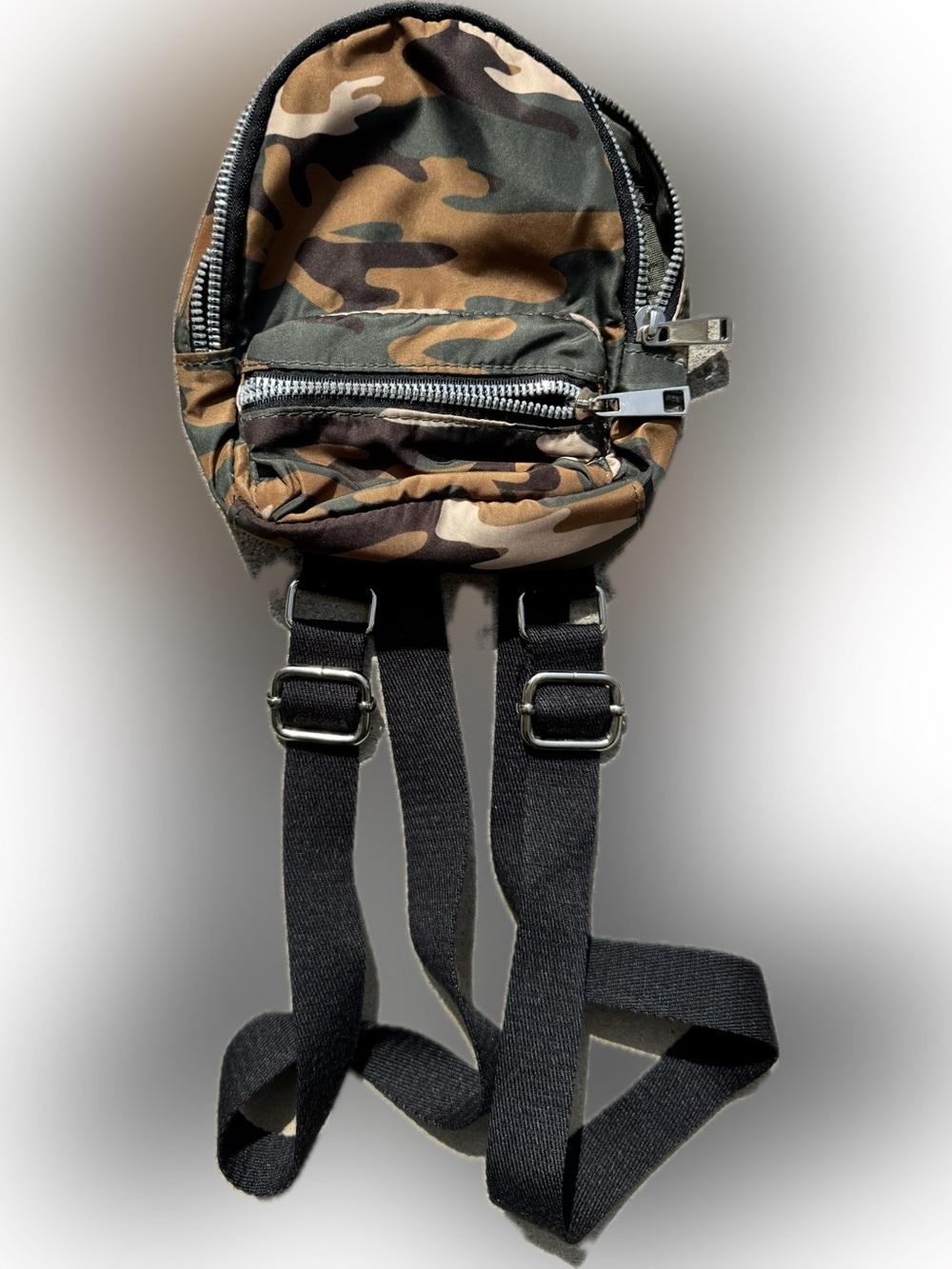 Camouflage Mini Backpack - Brown & Green Camo